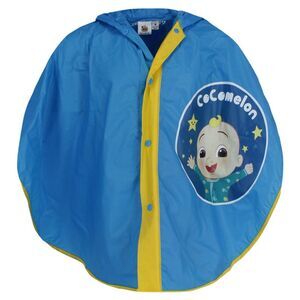 Textiel Trade Kids' CoCoMelon JJ Rain Poncho with Button Front